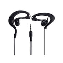 3.5mm Earhook Waterproof Sports/Running/Outdoors Headset Headphones in-ear Earphones Earbuds for iPhone Samsung iPod MP3 MP4, and other 3.5mm Jack Devices Black