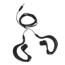3.5mm Earhook Waterproof Sports/Running/Outdoors Headset Headphones in-ear Earphones Earbuds for iPhone Samsung iPod MP3 MP4, and other 3.5mm Jack Devices Black