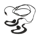 3.5mm Earhook Waterproof Sports/Running/Outdoors Headset Headphones in-ear Earphones Earbuds for iPhone Samsung iPod MP3 MP4, and other 3.5mm Jack Devices Black