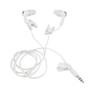 3.5mm In-Ear Sport Waterproof Swimming Diving Swivel Clip Earbud Earphone Headset Stereo Headphones Kit For MP3 MP4 iPod Player White
