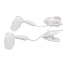 3.5mm In-Ear Sport Waterproof Swimming Diving Swivel Clip Earbud Earphone Headset Stereo Headphones Kit For MP3 MP4 iPod Player White
