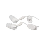 3.5mm In-Ear Sport Waterproof Swimming Diving Swivel Clip Earbud Earphone Headset Stereo Headphones Kit For MP3 MP4 iPod Player White