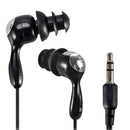 3.5mm In-Ear Sport Waterproof Swimming Diving Swivel Clip Earbud Earphone Headset Stereo Headphones Kit For MP3 MP4 iPod Player Black
