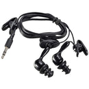 3.5mm In-Ear Sport Waterproof Swimming Diving Swivel Clip Earbud Earphone Headset Stereo Headphones Kit For MP3 MP4 iPod Player Black
