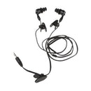 3.5mm In-Ear Sport Waterproof Swimming Diving Swivel Clip Earbud Earphone Headset Stereo Headphones Kit For MP3 MP4 iPod Player Black