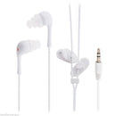 3.5mm Jack Water Sports In Ear Swimming Driving Swivel Clip Waterproof Earphone Headphone for iPhone FM MP3 MP4 MP3 Player White