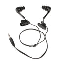 IPX8 Waterproof 3.5mm Audio Stereo Wired In-ear Earbud Earphone Headset for Outdoor Sports Black