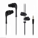 IPX8 Waterproof 3.5mm Audio Stereo Wired In-ear Earbud Earphone Headset for Outdoor Sports Black