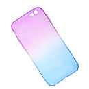Gradient Color Transparent Protective Case Soft TPU Protective Case for Apple iPhone 6 6S?4.7 inch Screen) Purple and Blue