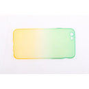 Gradual Colorful Case Gradient Change Color Phone Lightweight Cover Translucent Shock Absorbing Flexible TPU for iPhone 6 6S 4.7 Inch Green and Yellow