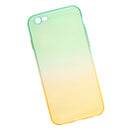 Gradual Colorful Case Gradient Change Color Phone Lightweight Cover Translucent Shock Absorbing Flexible TPU for iPhone 6 6S 4.7 Inch Green and Yellow
