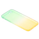 Gradual Colorful Case Gradient Change Color Phone Lightweight Cover Translucent Shock Absorbing Flexible TPU for iPhone 6 6S 4.7 Inch Green and Yellow