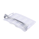 Wall Mount Above Below Under TV Steel Bracket Component Shelf Stand for Cable DVD DVR PS4 XBOX Media Players White