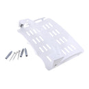 Wall Mount Above Below Under TV Steel Bracket Component Shelf Stand for Cable DVD DVR PS4 XBOX Media Players White