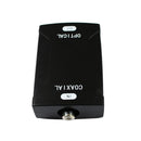 Coaxial RCA Audio Signal To Optical SPDIF Toslink Digital Audio Signal Converter Adapter Box & DC 9V 600mA Charger EU Plug