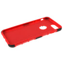 Dual Layer Defender Shockproof Drop Proof High Impact Hybrid Armor Silicone Rugged Case for iPhone 7 plus with Kickstand Red