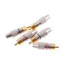 5x RCA Male Plug RCA Phono Male Plug Audio Connector Adapter Terminal