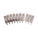 10x F Type Female to RCA Male Coax Coaxial Cable Audio Adapter Connector