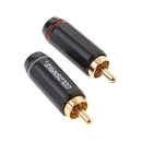 Pack of 2 3.5mm Mono Female to RCA Male Jack Plug Audio Adapter Cable Audio Converter