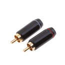Pack of 2 3.5mm Mono Female to RCA Male Jack Plug Audio Adapter Cable Audio Converter