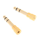 6.3mm 1/4" Male Plug to 3.5mm 1/8" Female Jack Stereo Audio Adapter