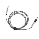 Upgrade Extension Cable Lead for Audio Technica ATH M50x M40x M70x On-Ear Headphones Tangle-Free Premium Earpiece Replacement Audio Cord (3.5mm Male to 2.5mm Male) 1.2m Black