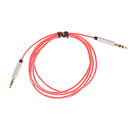 Upgrade Extension Cable Lead for AKG Y40 Y45 Y50 Y55 On-Ear Headphones Tangle-Free Premium Earpiece Red