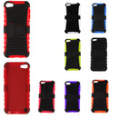 Heavy Duty Defender Hard Plastic Silicone Cover Impact Hybrid With Kick-Stand For Apple iPod Touch 5 6th Generation Phone Cases White