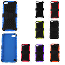 Heavy Duty Defender Hard Plastic Silicone Cover Impact Hybrid With Kick-Stand For Apple iPod Touch 5 6th Generation Phone Cases White
