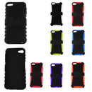 Heavy Duty Defender Hard Plastic Silicone Cover Impact Hybrid With Kick-Stand For Apple iPod Touch 5 6th Generation Phone Cases White