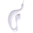 2 Pin White Aluminum Foil Earpiece Earphone Headset PTT(Push To Talk) with Built-in Line Mic Microphone for Baofeng Hytera TC368 Two Way Radio