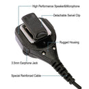 For Motorola APX DP DGP XiR XPR Series Remote Speaker Microphone with 3.5mm Audio Jack, Coiled Cord & Swivel Clip