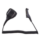 For Motorola APX DP DGP XiR XPR Series Remote Speaker Microphone with 3.5mm Audio Jack, Coiled Cord & Swivel Clip