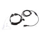 Flexible Throat Mic Microphone Covert Acoustic Tube Earpiece Headset With Finger PTT for Kenwood Baofeng Quansheng,PuXing,Wouxun,WEIERWEI Two Way Radio Walkie Talkie 2pin Type