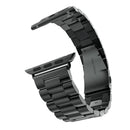 For Apple Watch iWatch Smart Wear Bracelet 38mm Quick-Release Stainless Steel Watchband Strap with Buckle Black