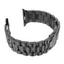For Apple Watch iWatch Smart Wear Bracelet 38mm Quick-Release Stainless Steel Watchband Strap with Buckle Black