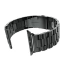 For Apple Watch iWatch Smart Wear Bracelet 38mm Quick-Release Stainless Steel Watchband Strap with Buckle Black