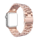 For Apple Watch iWatch Smart Wear Bracelet 38mm Quick-Release Stainless Steel Watchband Strap with Buckle Rose Gold