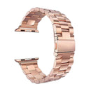 For Apple Watch iWatch Smart Wear Bracelet 38mm Quick-Release Stainless Steel Watchband Strap with Buckle Rose Gold