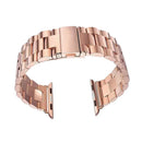 For Apple Watch iWatch Smart Wear Bracelet 38mm Quick-Release Stainless Steel Watchband Strap with Buckle Rose Gold