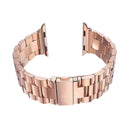 For Apple Watch iWatch Smart Wear Bracelet 38mm Quick-Release Stainless Steel Watchband Strap with Buckle Rose Gold