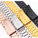 For Apple Watch iWatch Smart Wear Bracelet 38mm Quick-Release Stainless Steel Watchband Strap with Buckle Rose Gold