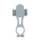 Universal Karaoke Cell Phone Clip Holder Handheld Wireless Microphones Mic Stand for iPhone Samsung White