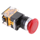 LA38-11M Momentary Self-Reset Flush Push Button Switch 1 NC N/C 22mm