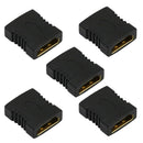 5 Pieces HDMI Female to Female Coupler Gold Plated High Speed HDMI Female Adaptor