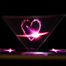 3D Holographic Hologram Video Play Display Projector Pyramid Prism Stand For Smasung iPhone HUAWEI 3.5''-5.5'' Cell Phones