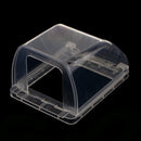 Home-Mounted Switching Power Supply Panel,Waterproof Socket Flip Waterproof Enclosure Box for Big plug Clear