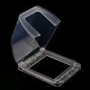 Home-Mounted Switching Power Supply Panel,Waterproof Socket Flip Waterproof Enclosure Box for Big plug Clear