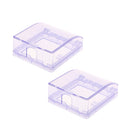 2 Pieces Transparent Receptacle Wallplate Cover, Electrical Socket Waterproof Box,Bathroom Socket Switch Splash Box