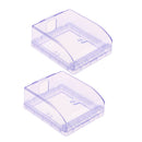 2 Pieces Transparent Receptacle Wallplate Cover, Electrical Socket Waterproof Box,Bathroom Socket Switch Splash Box